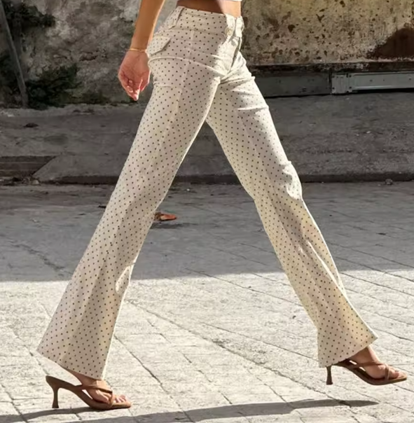 Chic Polka Dot Pants