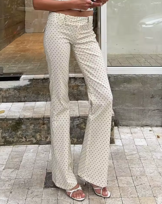 Chic Polka Dot Pants