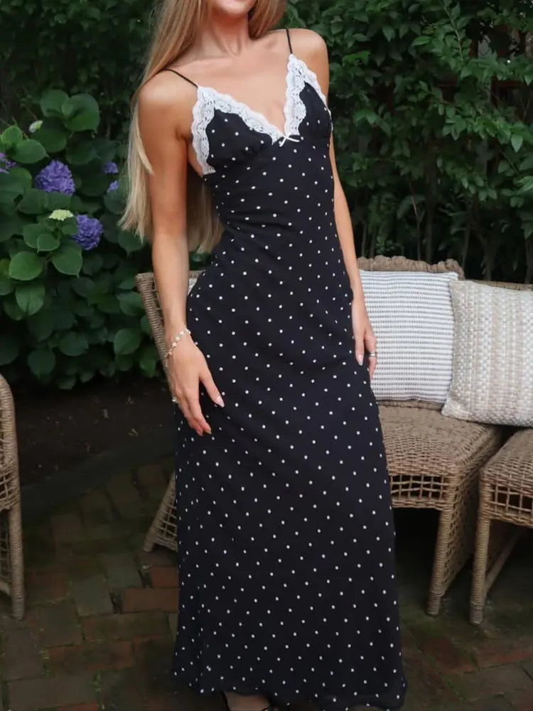 Polka Dot Maxi Dress